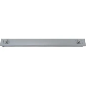 Patch panel XtendLan 1U záslepka 19", šedá, zaklapávací, plast ZASLEPKA-1U-G-klip