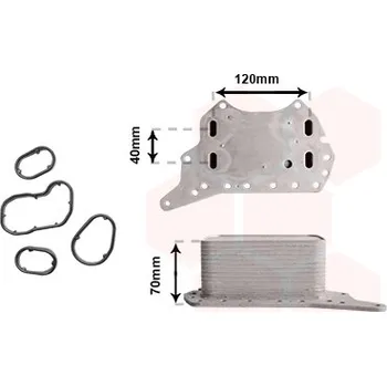 Motor automobilu Olejový chladič, motorový olej VAN WEZEL 33013701