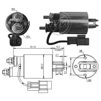 Startér Spínač startéru RC - Hitachi 2114-57506