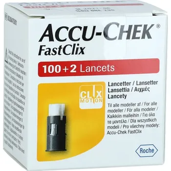 Diagnostický test Lancety Accu-Chek Fastclix 30G 102 ks