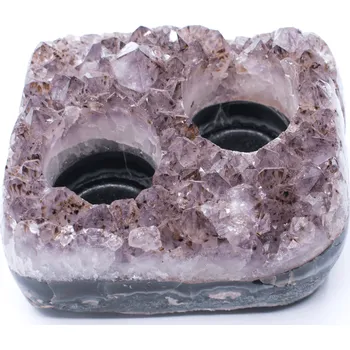 Sběratelství Milujeme Kameny Ametyst - drúza - svícen AS19 326340