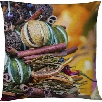 Povlak na polštářek Povlak 45x45cm skořice