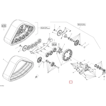 Náboj kola Svorník těla náboje pásu Apache 360 LT přední levý