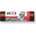 viGO Pytle na odpad hnědé 60 l 10 ks
