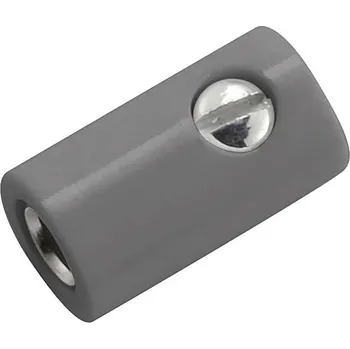 Krokosvorka Kahlert Licht mini laboratorní zásuvka zásuvka, rovná Ø pin: 2.6 mm šedá 1 ks