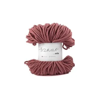 Příze Bavlněná šnůra MILA 3 mm - starorůžová tmavá