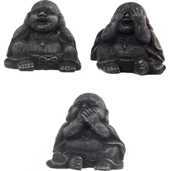 Velikonoční dekorace Budha ker. sedící 8x7x8 cm 3ASS