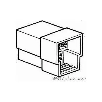 Auto elektroinstalace Izolovaný kryt konektoru 3x pin 6,3 samice