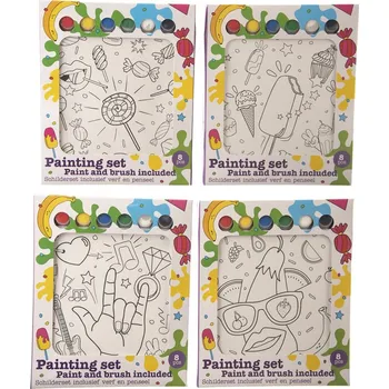 Velikonoční dekorace Kreativní sada plátno + barvy 20x25 cm 4ASS