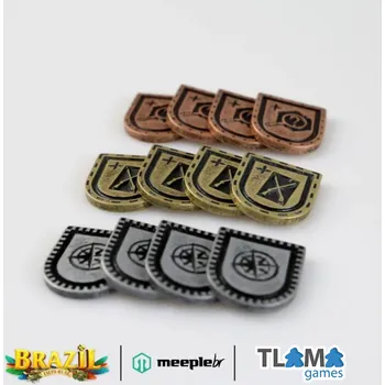 Desková hra TLAMA games Brazil: Imperial - kovové žetony akcí