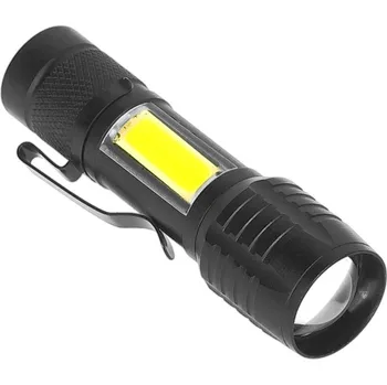 Svítilna Kapesní mini baterka Zoom USB (Malá dobíjecí zoomovací baterka do kapsy)