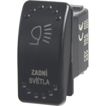 Auto elektroinstalace Rocker spínač ZADNÍ SVĚTLA 12 - 24V, 47117
