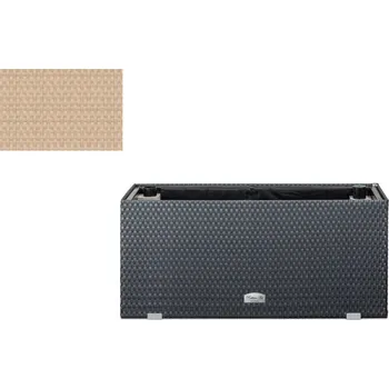 Truhlík Samozavlažovací ratanový truhlík RattanArt 95x30x43 RD18 béžový