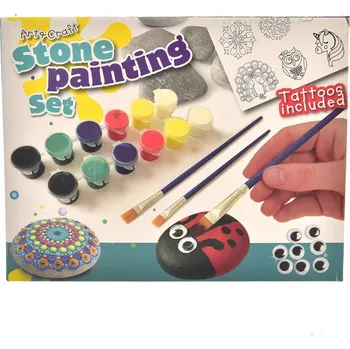 kreativní sada Kreativní sada malování na kamínky barvy/štětce