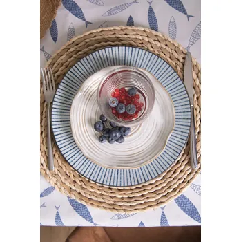 Talíř Béžový keramický dezertní talíř Groa - Ø 18*2 cm