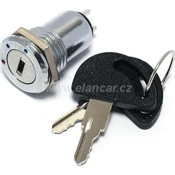 Auto elektroinstalace Přepínač s klíčkem - OFF-ON-ON 0,5A P-B0961