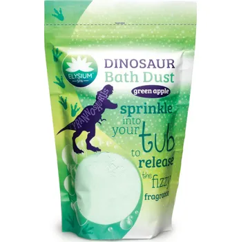 Koupelová sůl Elysium Spa Dinosaur Bath Dust jemná koupelová sůl Green apple - 400g