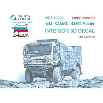 autíčko 1/43 KAMAZ-43509 3D-Print&col.Inter.(ZVE) SMALL