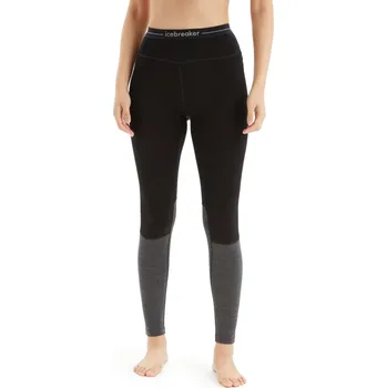 Dámské termo spodky Dámské spodky ICEBREAKER Wmns ZoneKnit 260 Leggings, Black/Jet Heather/Cb velikost: XL
