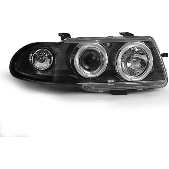 Přední světlomet TUNING-TEC Přední světla Opel Astra F 95-97 Angel Eyes - černé