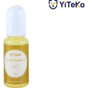 Tekutý pigment solid color YiTeKo Yellow 08 10ml