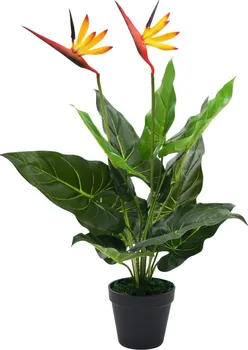 Umělá květina Umělá rostlina strelície královská 66 cm žlutá/červená/zelená