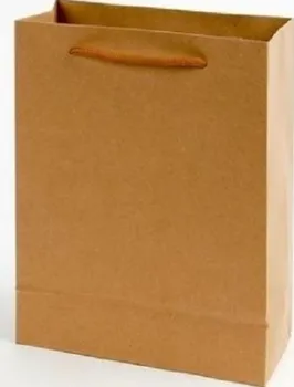 Dárková taška Taška papírová Eko 150 x 60 x 200 mm hnědá 