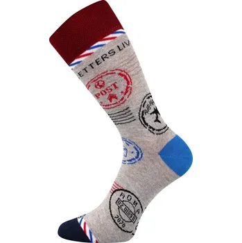 Pánské ponožky WOODOO barevné ponožky Lonka - POŠTA - 1 pár EXTRA 39-42