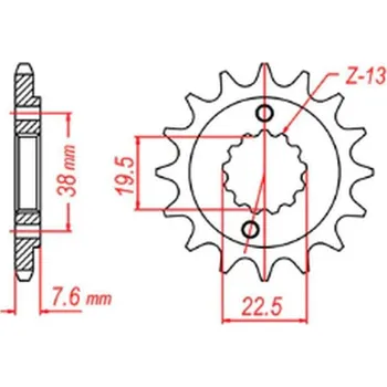 Řetězová sada pro motocykl MTX PARTS řetězové kolo přední 2116 13 SUZUKI LTR 450 06-12, LTZ 400 03-13, RMX 450 10-13, KAWASAKI KFX 400, HYOSUNG TE 450 (JTF1401.13) (řetěz 520) (MTX PARTS řetězové kolo přední 2116 13 SUZUKI LTR 450 06-12, LTZ 400 03-13, RMX 450 10-13, KAWASAKI KFX)