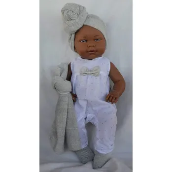 Panenka Realistické miminko - snědá holčička Marina od firmy Lamagik (Realistická miminka ze Španělska)