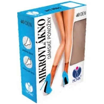 Dámské ponožky Dámské ponožky NOVIA Mikrovlákno M01 40DEN 27 černá
