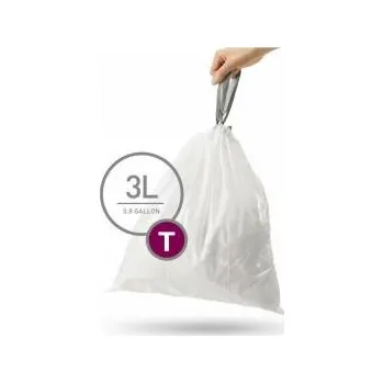 Odpadkový koš Simplehuman Sáčky do odpadkového koše 3 L, Simplehuman typ T, zatahovací, 40 ks v balení, 15 µm, CW0216