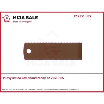 Pilový plátek 300/25-24Z - 22 2951 HSS Pilový list na kov oboustranný