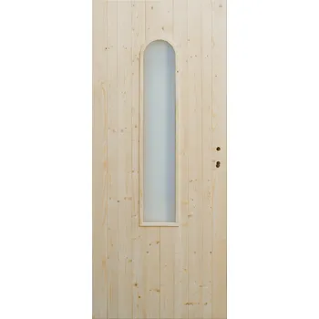 Interiérové dveře Hrdinka Palubkové dveře Elena Materiál: smrk, Šířka: 80 cm, Orientace: Levé