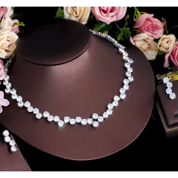 Souprava šperků B-TOP Dámská zirkonová souprava Zircon Snake - bílé pozlacení