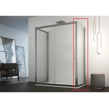 HOPA Pevná stěna oxi.SLIDE F1S + BARVA rámu - Bílá, Rozměr A - 85 cm, Výplň - Čiré bezpečnostní sklo - 6 mm, BSLX903S293104