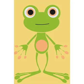 Malování podle čísel - Veselá žabička Velikost: 20x30cm, Rámování: Pouze srolované plátno