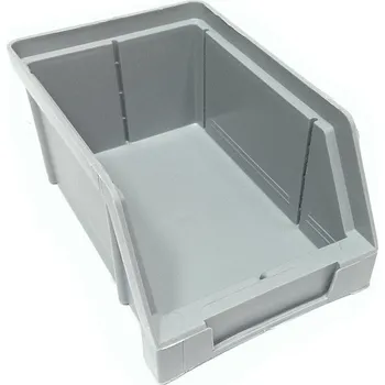 Úložný box Box plast 3 kg šedý 150 x 100 x 70 mm