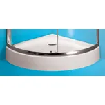 Hopa Albatera Čtvrtkruhová sprchová vanička 90x90x16 cm, R630, bílá, BCLORC90V