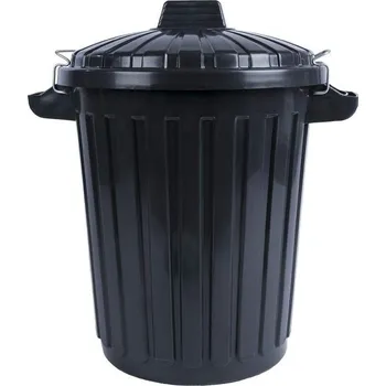 Odpadkový koš Odpadkový koš CURVER 70 l s víkem, černý