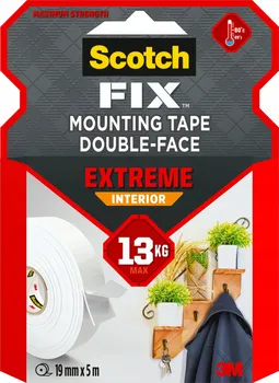 Lepicí páska Scotch Extrémně silná oboustranně lepicí páska do 13 kg 19 mm x 5 m bílá