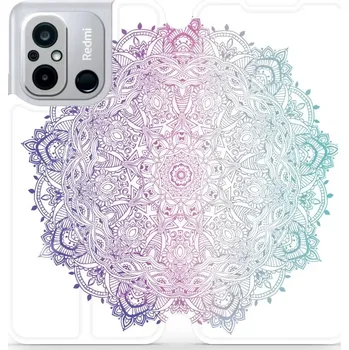 Pouzdro na mobilní telefon Flipové pouzdro Mobiwear - Xiaomi Redmi 12C - M008S Mandala (Knížkové flip pouzdro, obal, kryt na mobil Xiaomi Redmi 12C - M008S Mandala, materiál Umělá kůže + TPU - ochrana 360°, stojánek, silikonová vanička, magnetické zavírání)