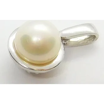 Přívěsek Klenoty Budín Dámské zlatá přívěsek s bílou perlou 585/1,57gr HK3117 (Klenoty Budín Dámské zlatá přívěsek s bílou perlou 585/1,57gr HK3117)