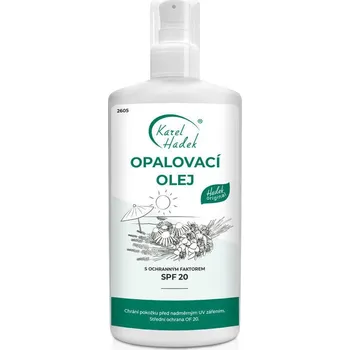 Přípravek na opalování Aromaterapie Karel Hadek Opalovací olej SPF20 200 ml