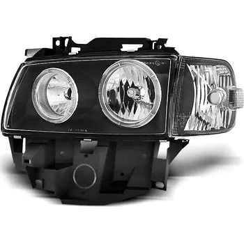 Přední světlomet TUNING-TEC Přední světla VW T4 96-03 Angel Eyes (BUS) - černé