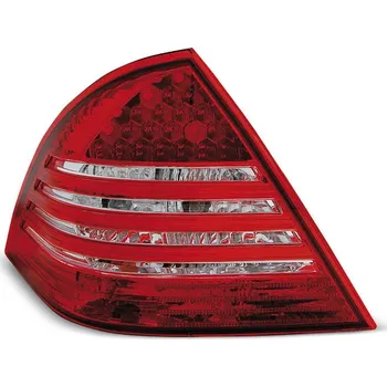 Zadní světlomet TUNING-TEC Zadní světla Mercedes Benz C W203 00-12/04 červená/krystal LED