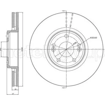 Brzdový kotouč Brzdový kotouč METELLI 23-0675C