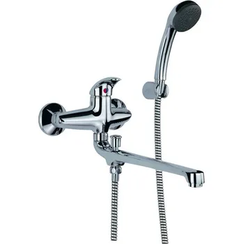 Vodovodní baterie Raf Polar New Vana-umyvadlo Nástěnná baterie s příslušenstvím, chrom, PN31B