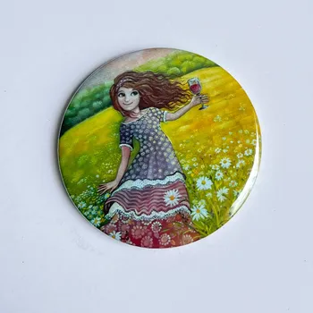 Dekorativní magnet Zuzana Honsová Mám ráda červené - magnet 56 mm