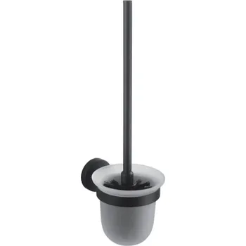 WC štětka Stella Classic záchodová štětka šroubovaný sklo-černá 07.430-B